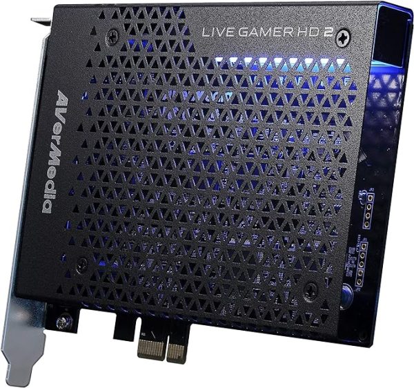 AVerMedia Live Gamer HD 2 GC570 - Carte de capture PCIe professionnelle pour PC de Streaming, Sans Driver, Streamez en enregistrez en 1080p60, vidéo non copmpressée, zéro latence, HDMI