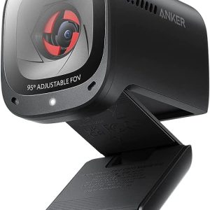 Anker Webcam PowerConf C200 USB 2K pour Ordinateur Portable, Micros Antibruit IA, Micros Stéréo, Champ de Vision Réglable, Correction de Faible Luminosité, Cache Confidentialité Intégré