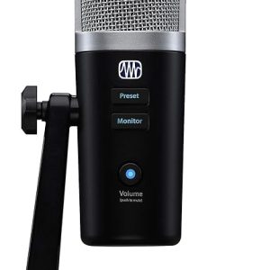 PreSonus Revelator Microphone à Condensateur USB avec Pack Logiciel pour le Podcasting, l'Enregistrement, le Streaming, et mélangeur de Loopback pour les Jeux, Interviews sur Skype, Discord, Zoom